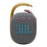 Caixa De Som Jbl Clip 4 Portátil Com Bluetooth Cinza