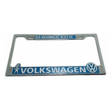 Marco Para Placa Tras/delantera Volkswagen Azul Pieza