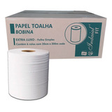 Indaia Papel Toalha Bobina 100% Celulose 20cm X 200m 6 Rolos 