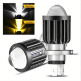 2 Faro Foco Led Mini Lupa H4 Alta Baja Moto Blanco Amarillo