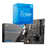 Kit Upgrade Intel 12ª Geração I5 12400f + Msi Pro H610m-g 