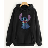 Moletom Stitch Masculino Desenho Animado Moleton Feminino