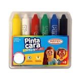 Pinta Carita Multicolor Set 6 Pinturas Faciales Artel