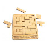 40 Tetris Rompecabeza Puzzle Fibrofacil Juego Mdf Souvenirs