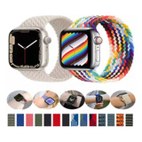 Nova Pulseira Nylon Trançado Elastica Loop Para Apple Watch