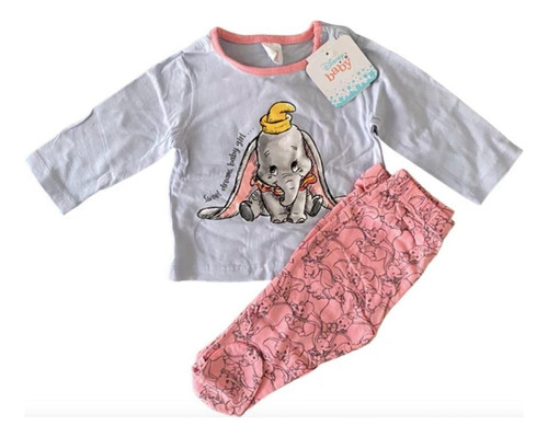 Pijama Bebe Diseño Dumbo 12 A 18 Meses Original Disney