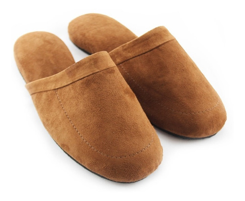 Pantuflas En Gamuza. Zapatos Para Hogar Cómodos Hombre