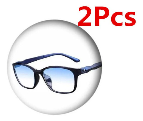 2 Óculos De Safira Inteligentes De Grau De Leitura Com Bloqu