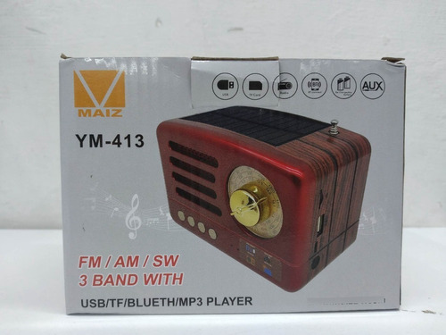 Radio Maiz Ym-413 Fm/am/sw/usb/blueth/mp3 Player