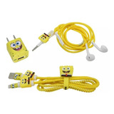 Kit Protector Para Cables Bob Esponja - Cargadores - Audio