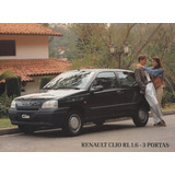 Folder Catálogo Folheto Renault Clio Rl 1.6 3 Portas (rn024)