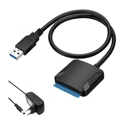 Adaptador Usb 3.0 A Sata Iii Cable De Poder Disco 2.5 Y 3.5