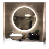 Espejo Baño Redondo De Lujo Con Luces Led Modernas