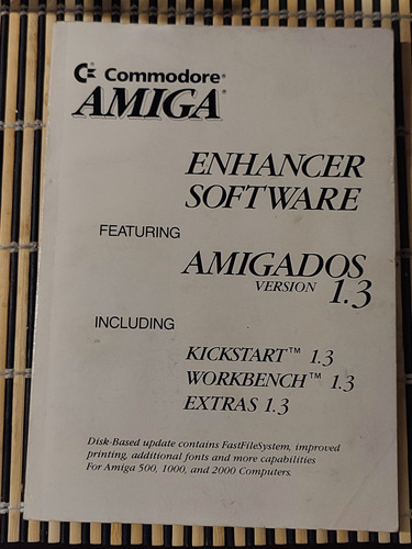 Commodore Amiga Manual Enhancer Software Amigados 1.3