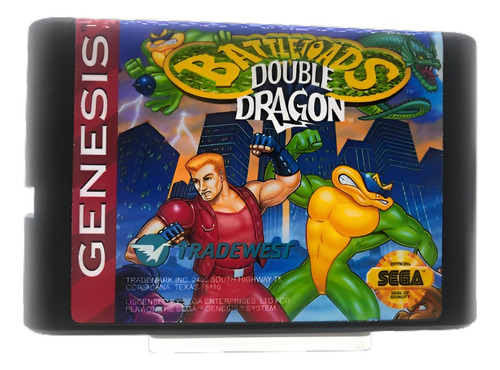 Mega Drive Jogo - Battletoads Double Dragon Paralelo