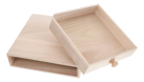 Toddmomy 1 Caja De Cajon De Madera, Cajon Apilable De Escrit