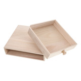 Toddmomy 1 Caja De Cajon De Madera, Cajon Apilable De Escrit