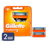 Refil Gillette Fusion 5 - Pack Com 2 Unidades - Barba Feita