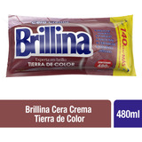 Cera Crema Piso Madera Tierra Color Brillina 480ml