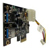 Placa Usb Pci-e Com 2 Portas Usb 3.0 Funcionando C/ Garantia