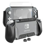 Kit Capa Case Tpu Para Nintendo Switch Lite +grip + Película