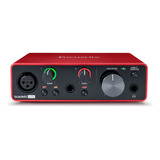 Interfaz De Audio Focusrite Scarlett Solo 3ra Generacion