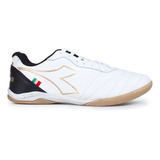 Tênis Futsal Diadora Couro Branca Dfaf10002