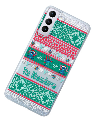 Funda Para Galaxy Stitch Ugly Sweater Navidad Nombre