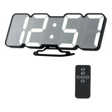 Reloj 3d Led Digital De Pared Con Alarma Control Remoto