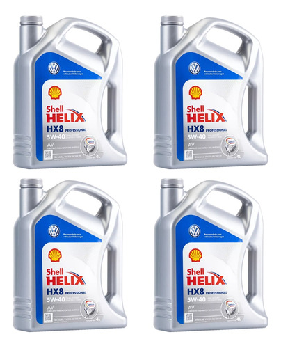 Aceite De Motor Shell Helix Hx8 Sintético 5w-40 X 16 Litros