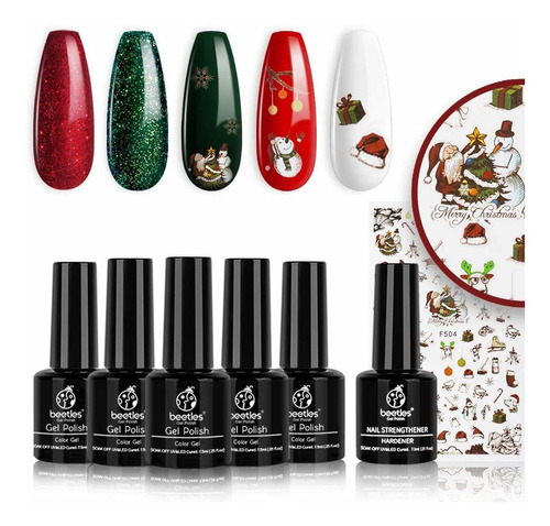 Kit De Esmalte De Uñas De Gel Para Primavera, Verano, Rojo Y