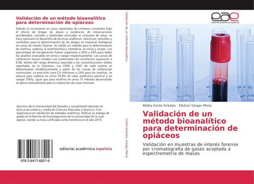 Libro: Validación De Un Método Bioanalítico Para Determinaci