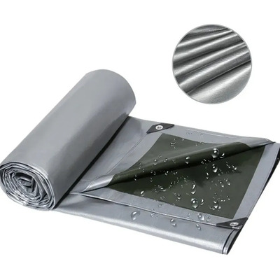 Lona Reforzada 4 X 6 M Impermeable Para Jardin Exterior Gris