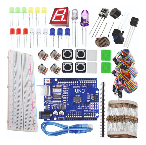 Kit 352 Pçs Para Projetos Arduino Montagem Iniciante Nf-e