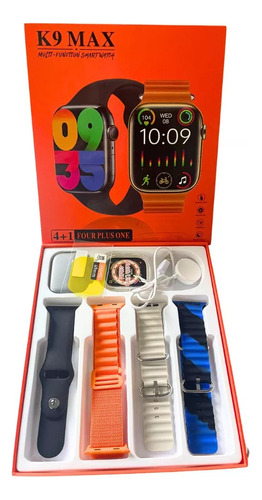 Relogio Smart Watch K9 Max Series 9 4 Pulseiras Lançamento
