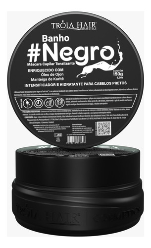 Banho Matizador Petróleo #banho Negro Troia Hair 150g