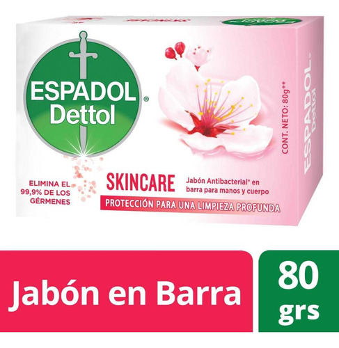 Jabón Antibacterial  Skincare X80gr Espadol