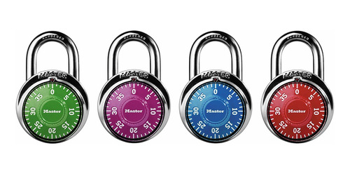 Candado De Combinación Master Lock 4 Pz 1505dmx