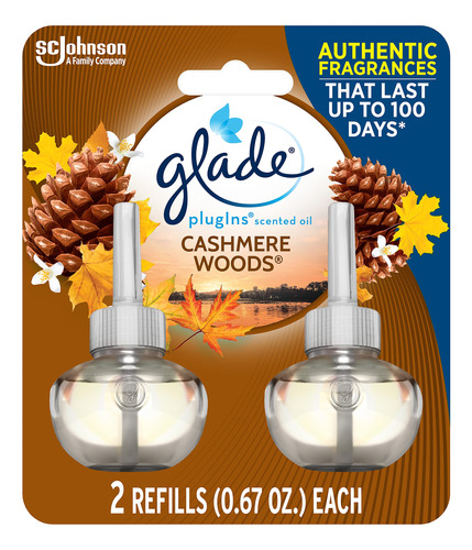 Glade Plugins Paquete De 2 Recambios De Aceite Perfumado, 46