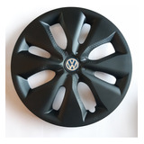 Juego 4 Tazas Rueda Negra Vw Voyage Gol Trend Polo Rodado 14