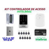 Kit Controle Acesso Sa211 Ext Intelbras Fechadura Eletroímã