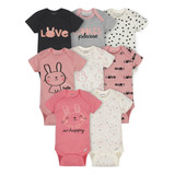 Onesies Brand Baby Baby Girls 'sorth Manga De Manga Corta Y