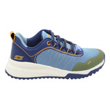 Tenis Mujer Skechers Bobs Sport Squad 3 Rivers Race - Azul