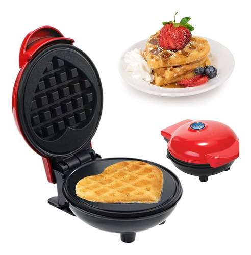 Maquina Para Mini Pancakes Waffleras Corazon Bubble Waffle