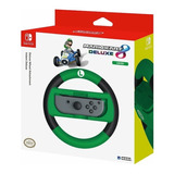 Nintendo Switch Hori Volante Wheel Mario Kart 8 Luigi Dht 