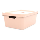 Caixa Organizadora Collection Com Tampa 10 Litros - Rosa