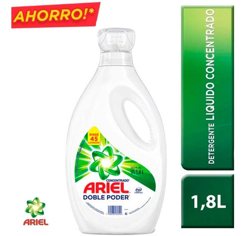 Detergente Liquido Ariel Doble Poder 1.8l Nuevo