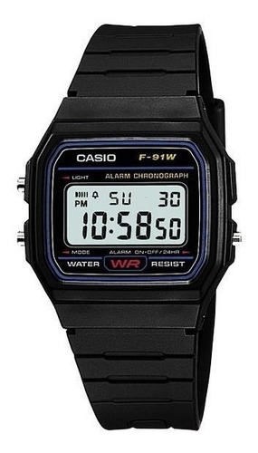 Reloj Casio F-91w-1d  Oficial F91 Vintage Garantía Oficial 