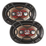 Par Alto Falante Quadriaxial 6x9 Bravox B4x69x 140w Rms