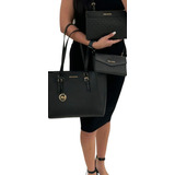 Bolsa Michael Kors Tote 3 En 1 Crossbody Negra 